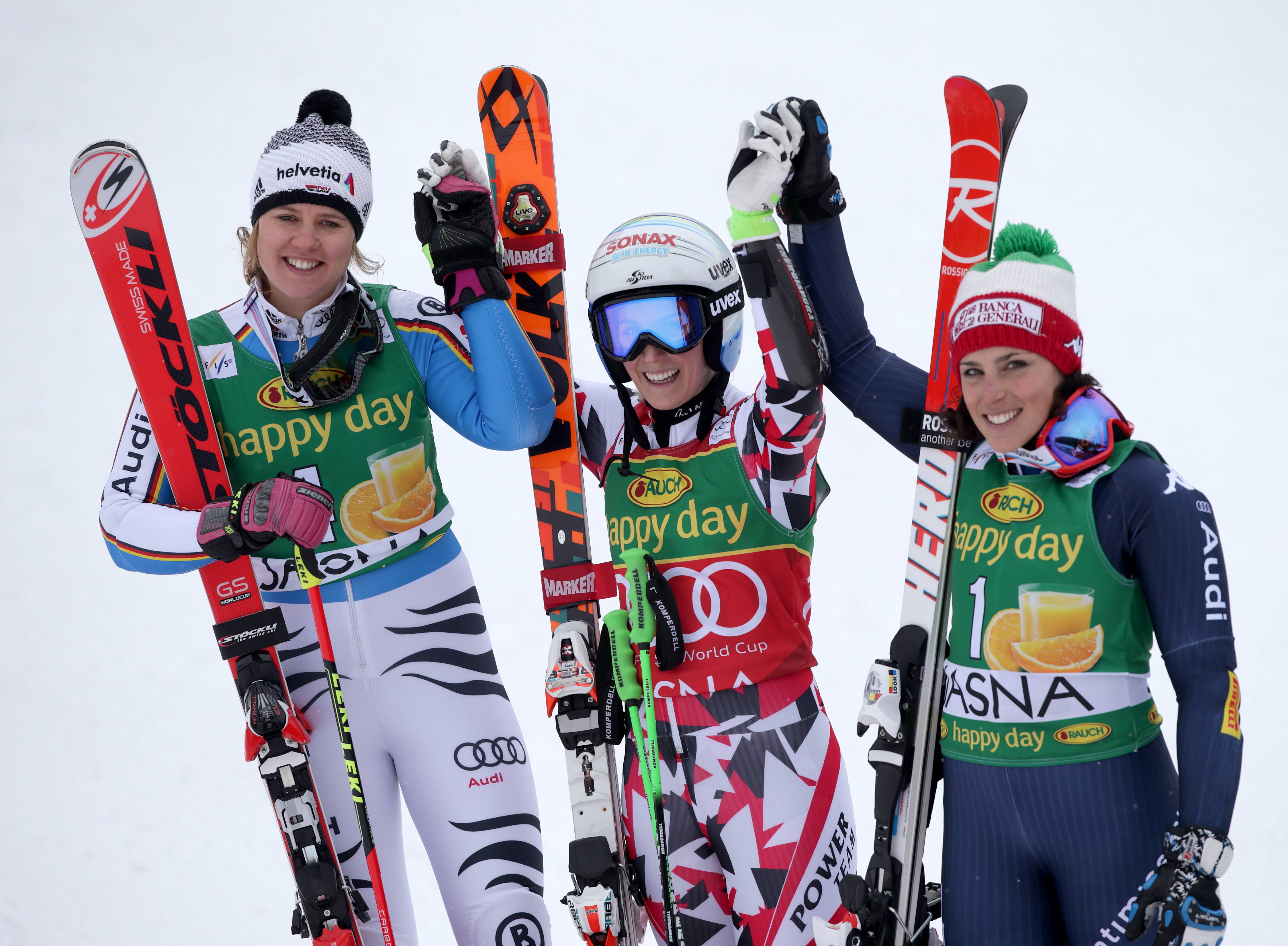 ALPINE SKIING - FIS WC Jasna JASNA,SLOVAKIA,07.MAR.16 - ALPINE SKIING - FIS World Cup, Giant Slalom, Ladies. Image Shows Viktoria Rebensburg (GER), Eva-Maria Brem (AUT) And Federica Brignone (ITA). Keywords: Stoeckli. PUBLICATIONxINxGERxHUNxONLY GEPAxpictures/xWalterxLuger
Alpine Skiing FIS WC Jasna Jasna Slovakia 07 Mar 16 Alpine Skiing FIS World Cup Giant Slalom Ladies Image Shows Viktoria Vine Castle Ger Eva Mary Brem AUT And Federica Brignone ITA Keywords Stoeckli PUBLICATIONxINxGERxHUNxONLY GEPAxpictures XWalterxLuger